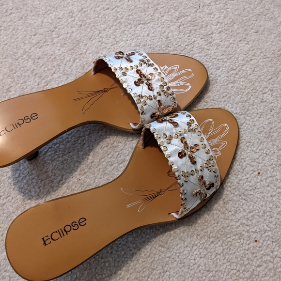 Slip on heeled sandals size 40/10 - Picture 6 of 6